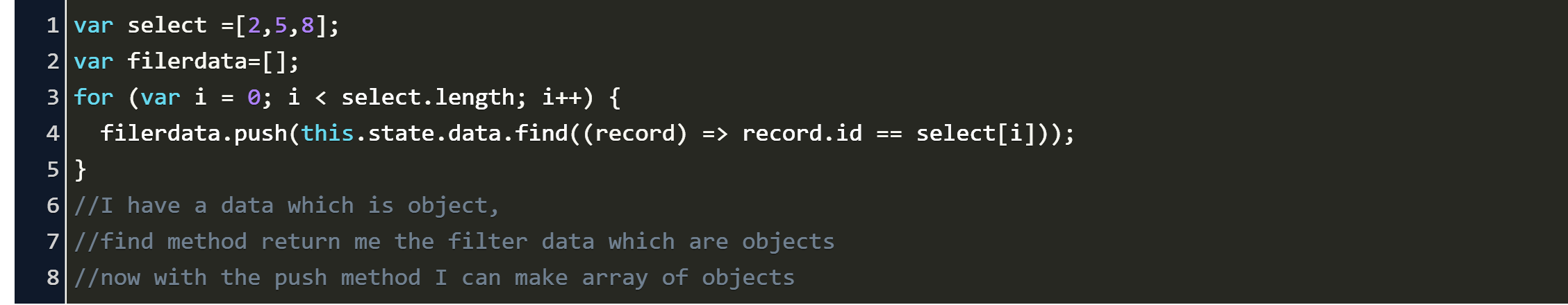 array push objects javascript Code Example