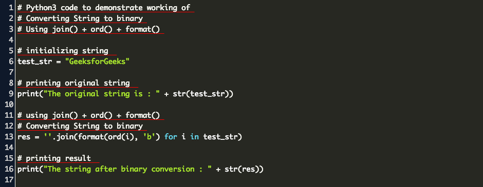 Convert String To Binary Python Code Example