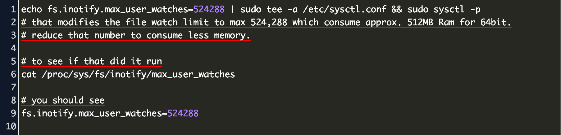 Error From Chokidar Error Enospc System Limit For Number Of File Watchers Reached Watch Code Example - 100 roblox music codes ds 2019 1040 tax