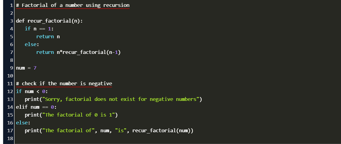 Recursion limit. Рекурсия факториал питон. Программа факториал на питоне. Факториал числа в питоне. Формула факториала в Python.