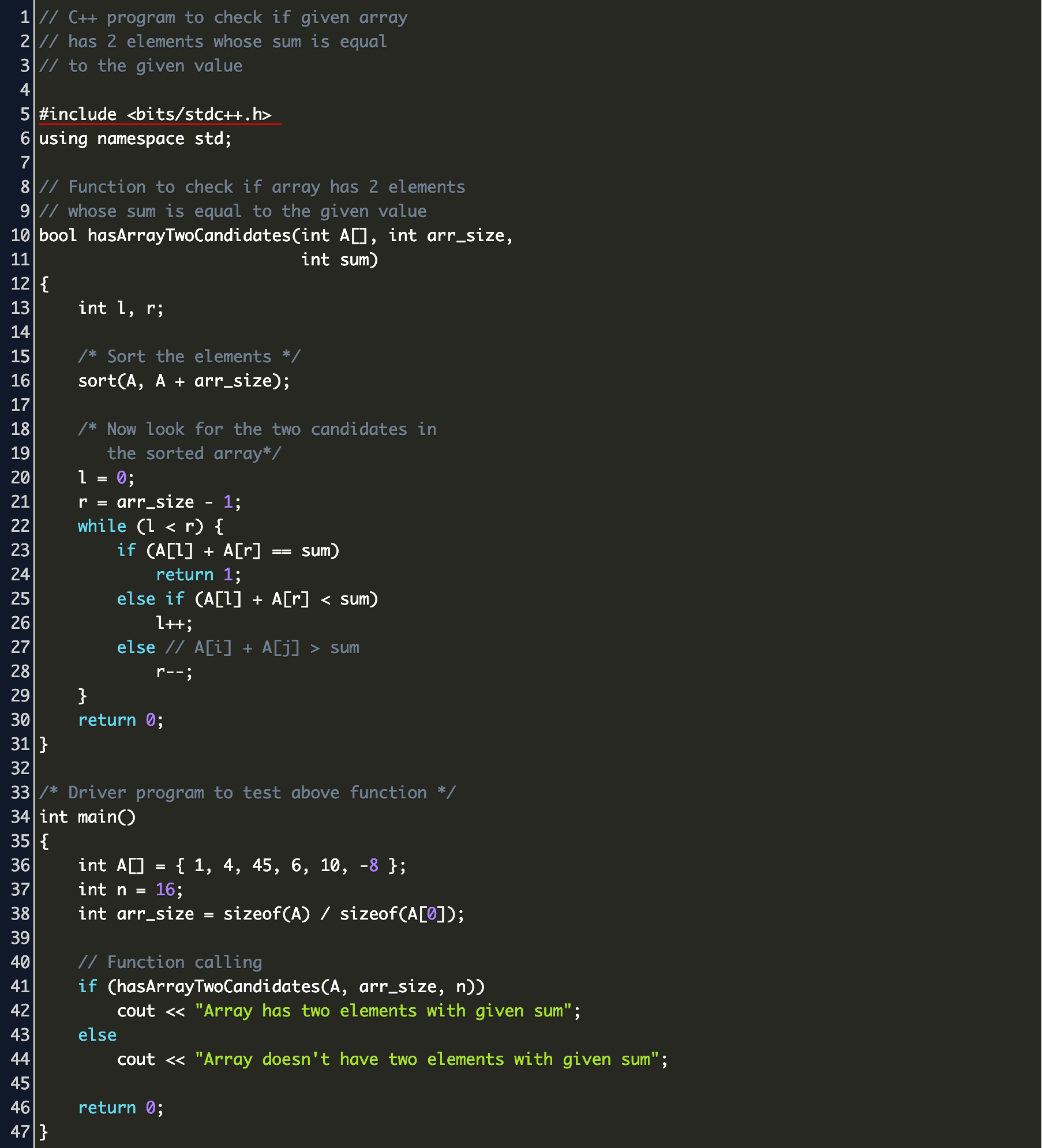 Find Pair With Given Sum In An Array Code Example - how to only create one int value per player and have the value attached to them scripting support roblox developer forum