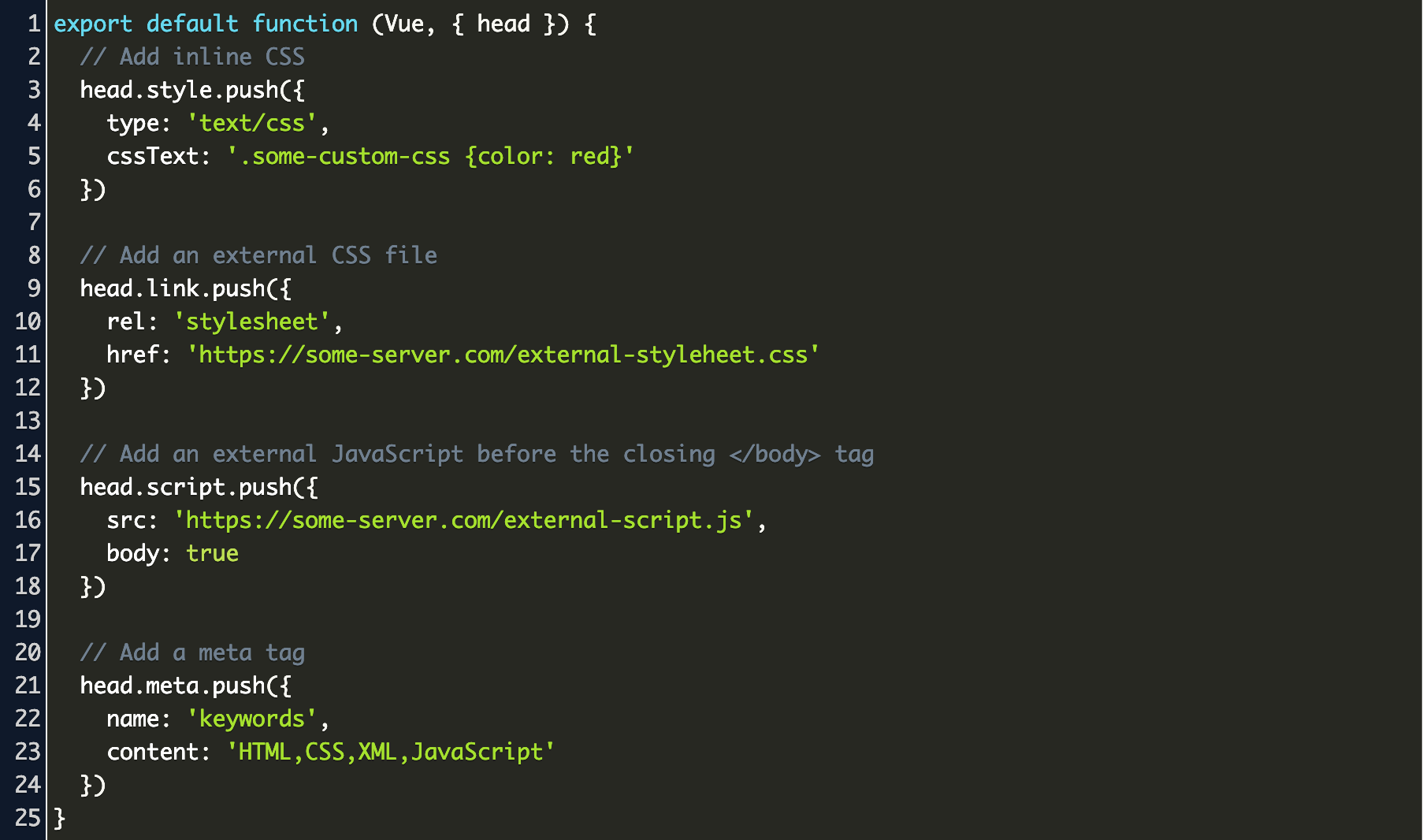 Gridsome Head Code Example - roblox remove head script