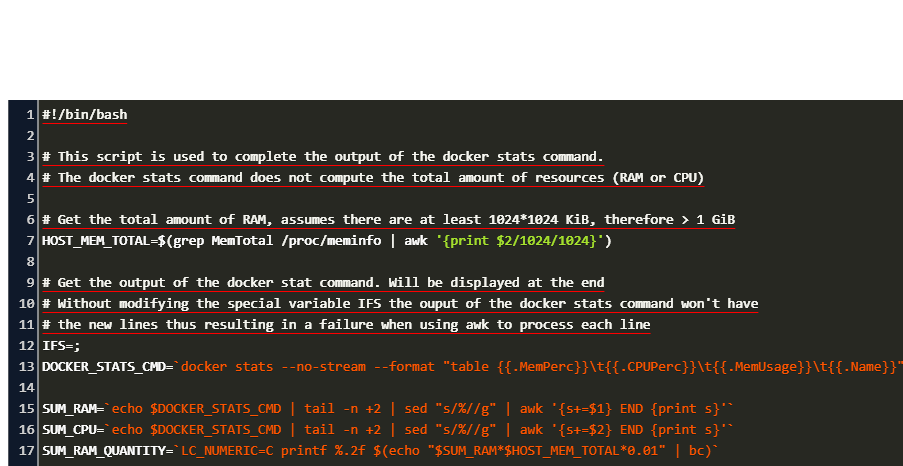 How To Get Docker Stats Using Shell Script Code Example - roblox luac stat changer