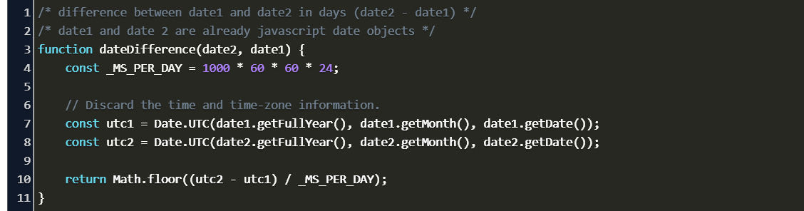 Between time and date Converting between