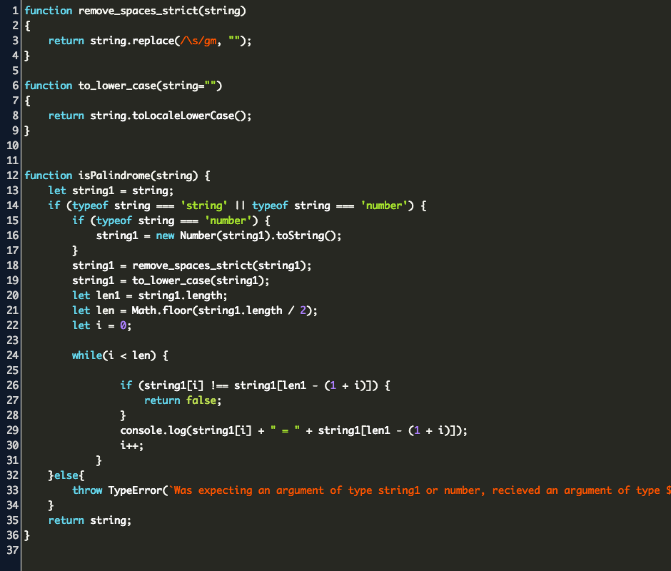 Javascript Palindrome Code Example - nade mode roblox hack videos 9tubetv