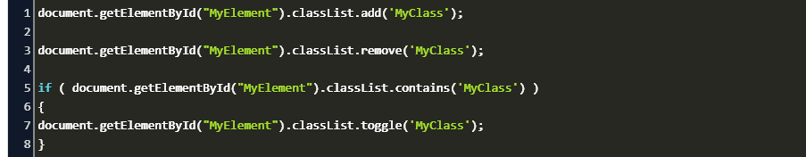 25 Document Class Name Javascript