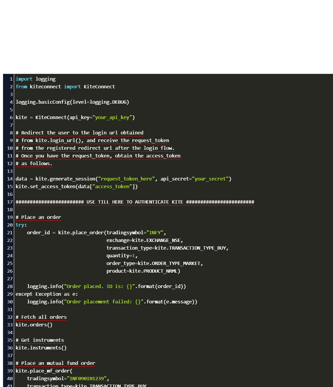 Kiteconnect Python Api Code Example - roblox trade api