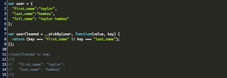 Lodash Filter Object Keys Code Example