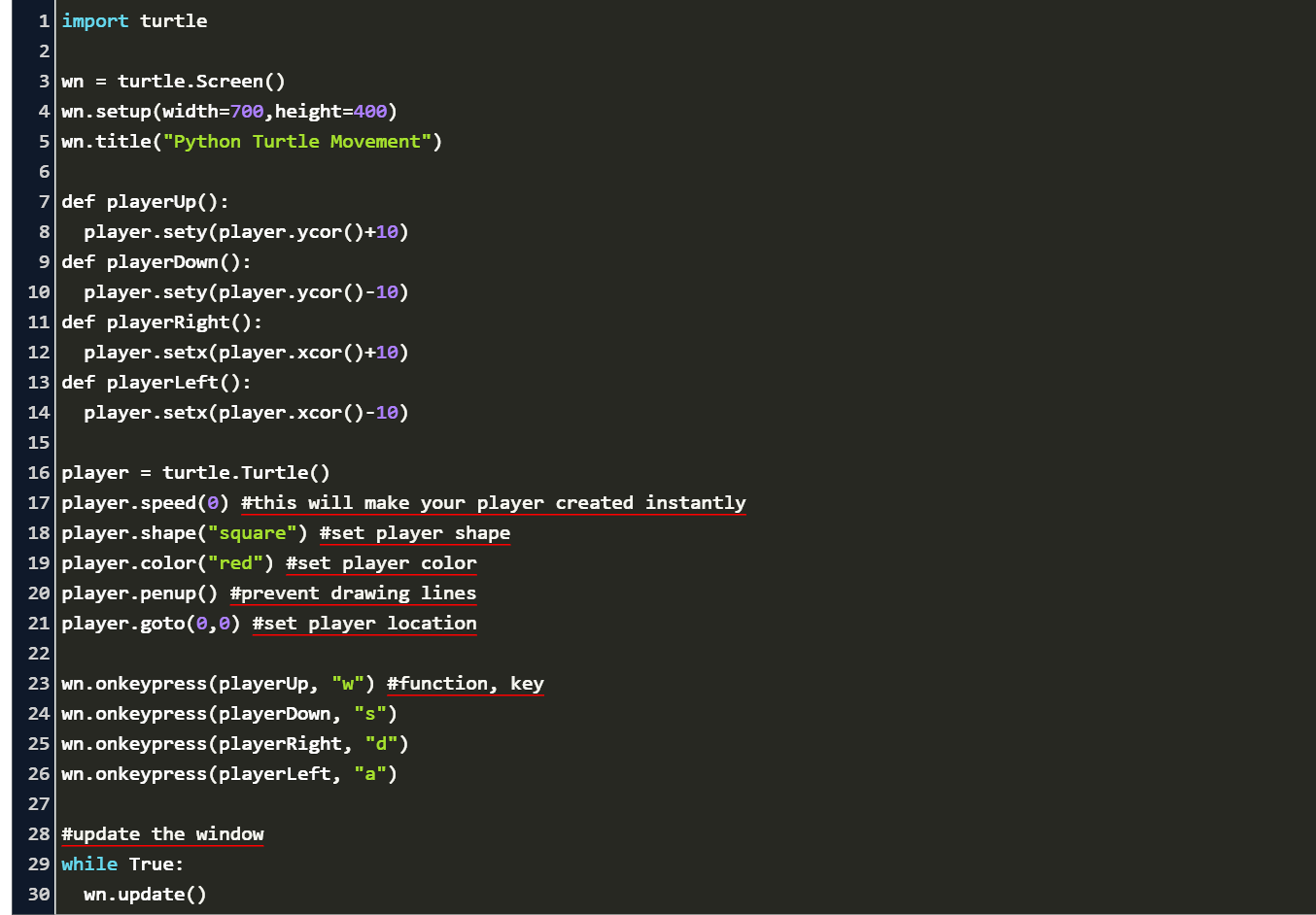 pencolor python turtle Code Example