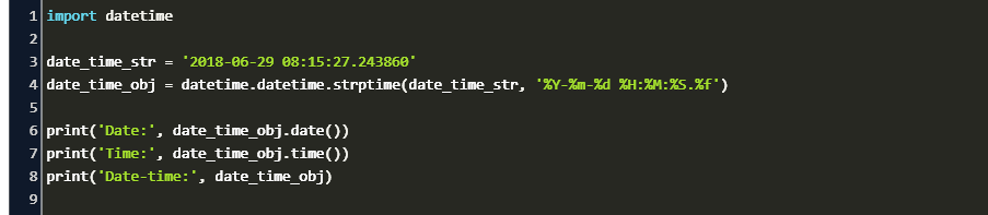 illegal assignment from string to datetime