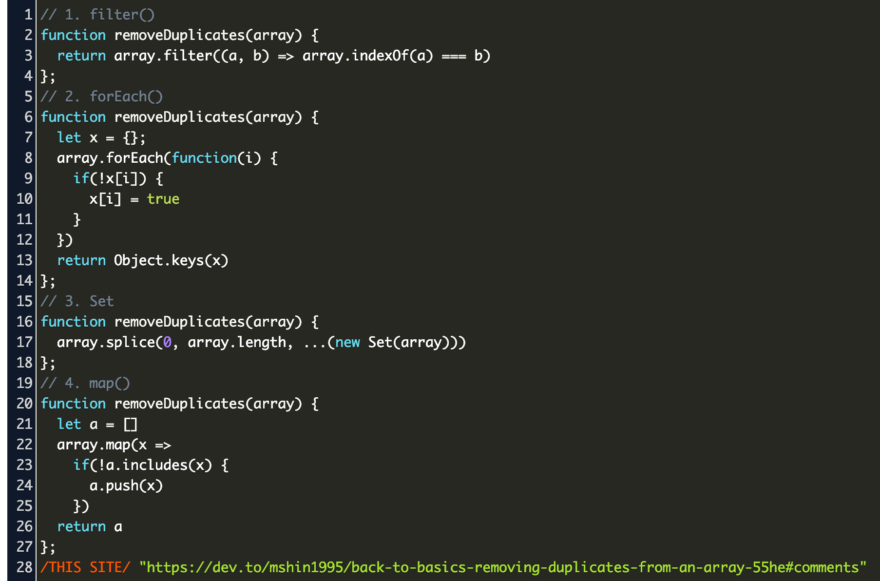 remove duplicate keys in array of if keys are same javascript Code ...