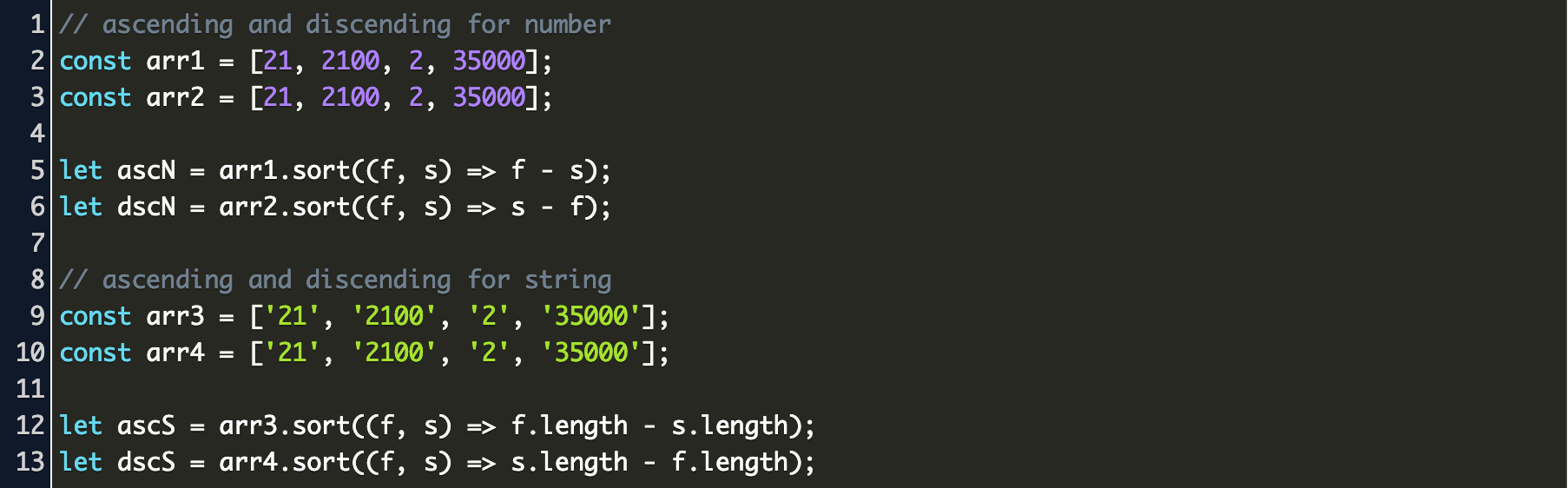 sort array alphabetically javascript Code Example