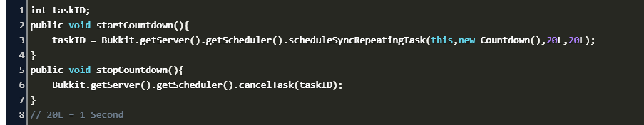 Spigot Cancel Repeating Task Code Example
