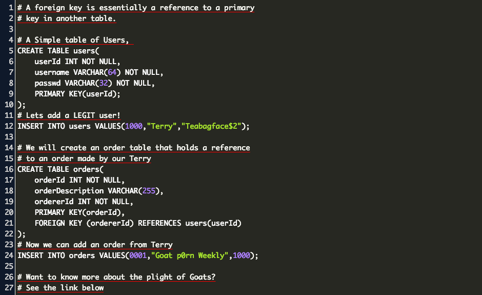 Sql Foreign Key Code Example - roblox undertale vore get robux eu5 net code