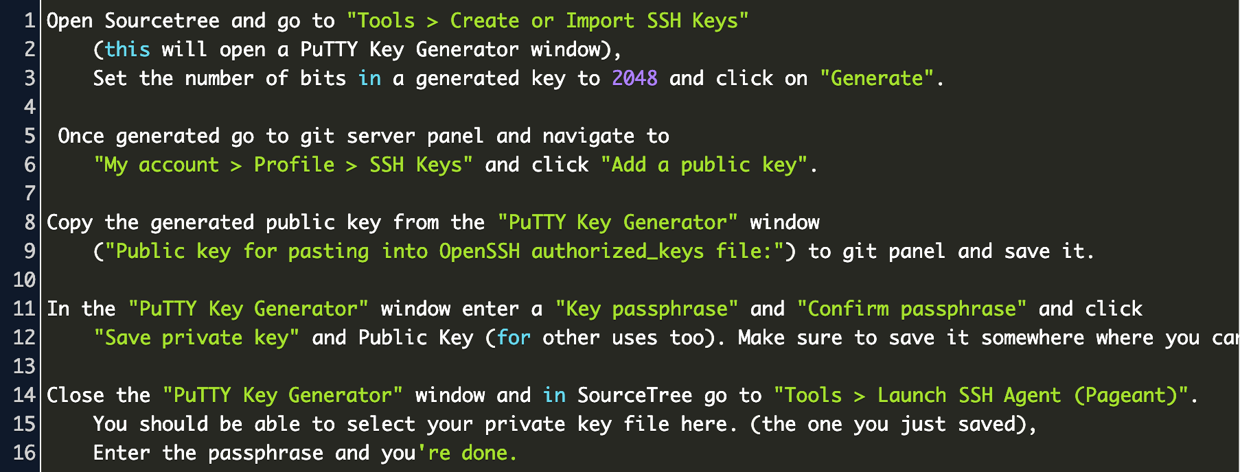 Sourcetree import ssh key machine